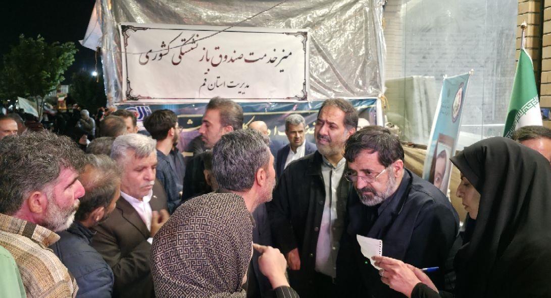 برپایی میز خدمت صندوق بازنشستگی کشوری استان قم